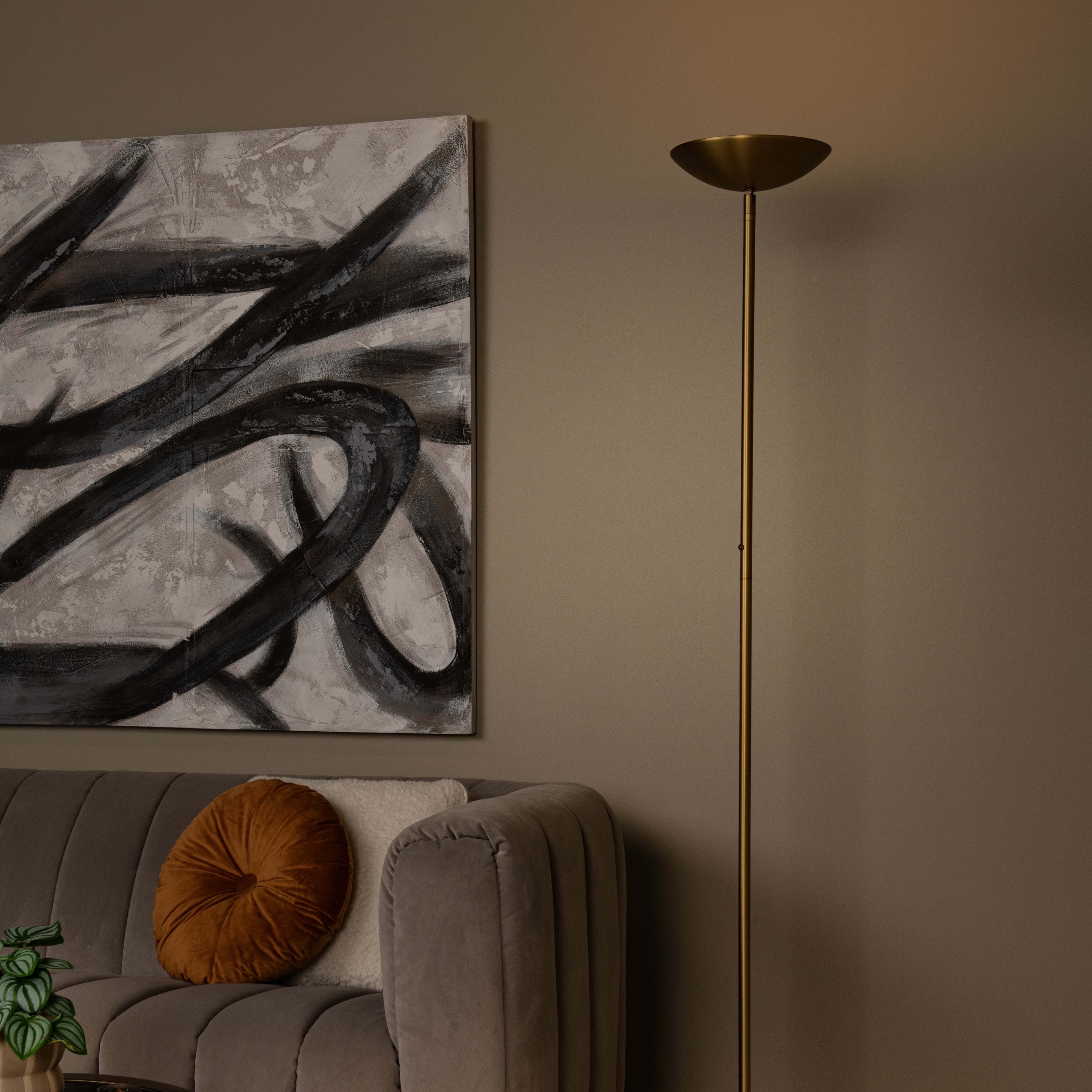 Lucide ZENITH - Floor lamp - Ø 25,4 cm - LED Dim. - 1x20W